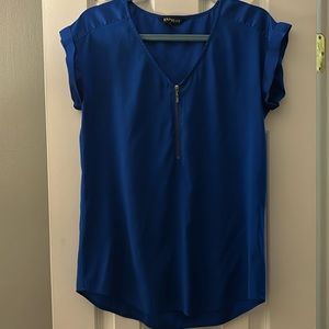Blue flow blouse